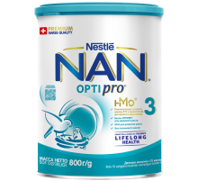 Сухая молочная смесь NAN 3 Optipro с 12 месяцев, 800г