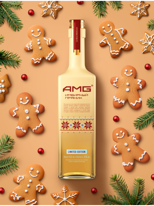 Настойка AMG имбирный пряник полусладкая, 0.5л