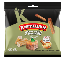 Сухарики Кириешки холодец с хреном с соусом, 60г