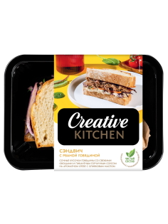 Сэндвич Creative Kitchen говядина и горчичный соус, 195г