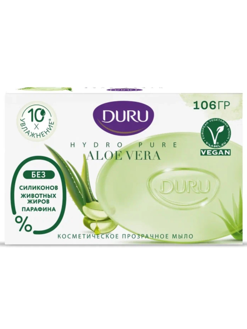 Мыло туалетное Duru косметологическое Алоэ вера, 106г