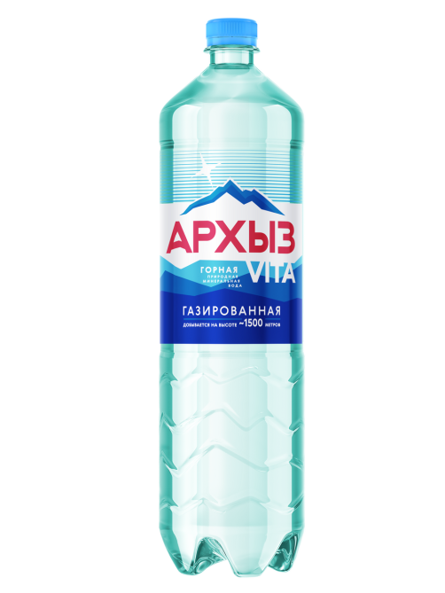 Вода Архыз Vita горная природная газированная, 1.5л