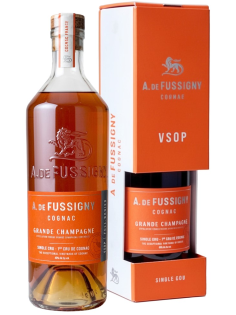 Коньяк A. De Fussigny Grande Champagne Crus du VSOP в подарочной упаковке, 0.7л