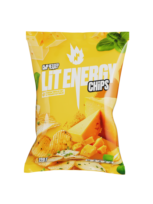 Чипсы Lit Energy чеддер, 120г