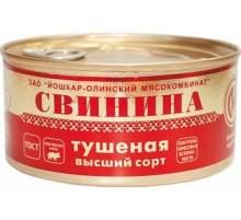 Свинина тушеная Йошкар-олинский МК №8 высший сорт ГОСТ, 325г