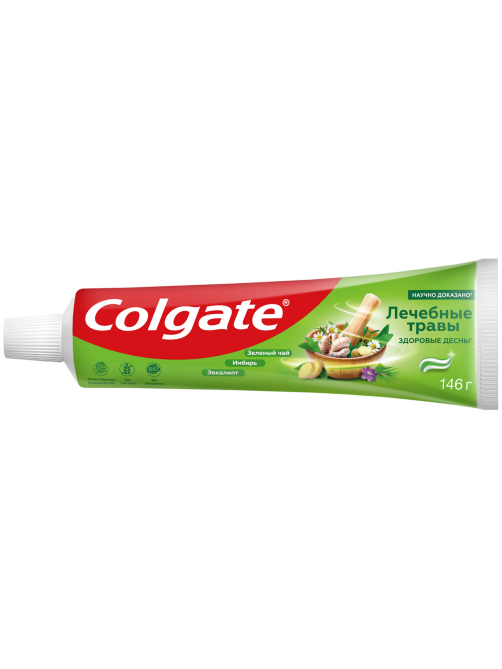 Зубная паста Colgate Лечебные травы отбеливающая с натуральными ингредиентами для здоровья зубов и десен, 100мл