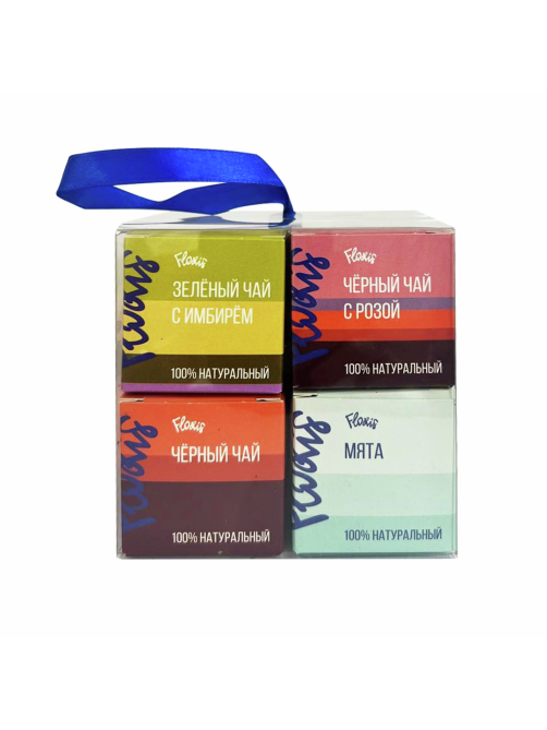 Чай подарочный Floris из 8 кубиков, 80г