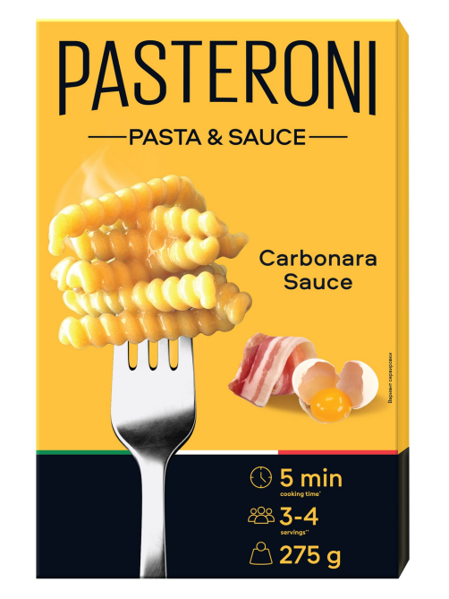 Макароны Pasteroni Джирандоле №124 соус карбонара, 275г