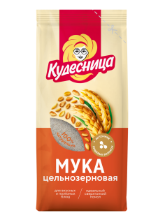 Мука пшеничная Кудесница цельнозерновая, 500г