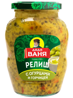 Соус огуречный Дядя Ваня Релиш с горчицей, 350г
