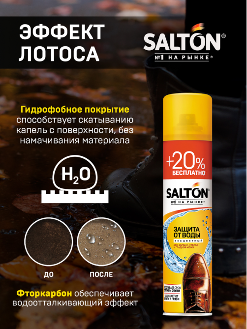 Защита от воды Salton для кожи и ткани, 300мл