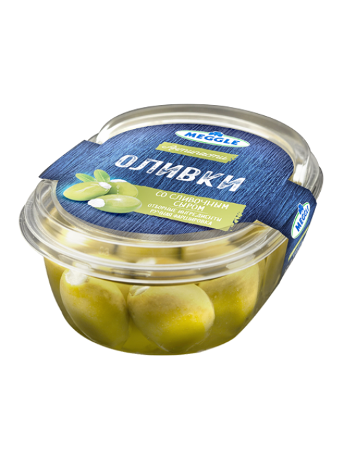 Оливки Meggle со сливочным сыром, 210г