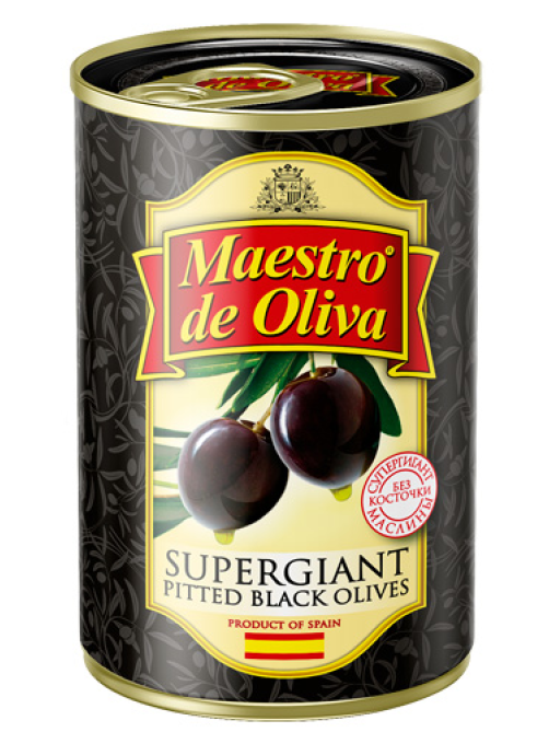 Маслины Maestro de oliva Супергигант без косточки, 425г