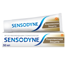 Зубная паста Sensodyne Комплексная защита для чувствительных зубов мятная с фтором, 50мл