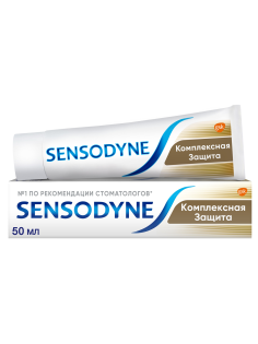 Зубная паста Sensodyne Комплексная защита для чувствительных зубов мятная с фтором, 50мл