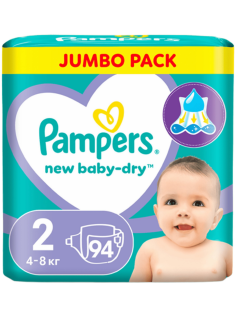 Подгузники для новорожденных Pampers New Baby-Dry mini 4-8кг, 94шт