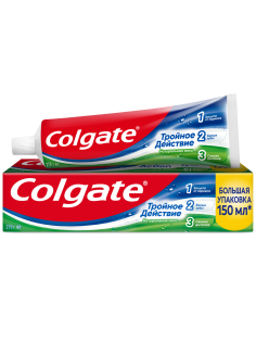 Зубная паста Colgate тройное действие, 150мл