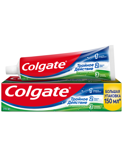 Зубная паста Colgate тройное действие, 150мл