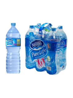Вода Nestle Pure Life питьевая артезианская негазированная, 2л x 6 шт