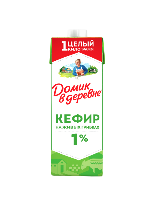 Кефир Домик в деревне 1%, 1кг