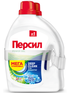 Гель для стирки Персил Свежесть от Вернель 30 стирок (1.95л x 2шт), 3.9кг