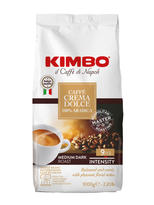 Кофе Kimbo Caffe Crema Dolce Medium в зернах, 1кг