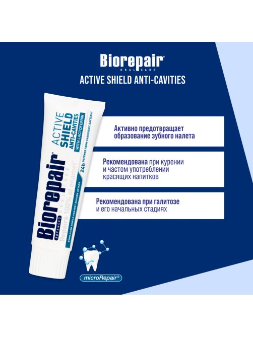 Зубная паста Biorepair Active Защита эмали, 75мл