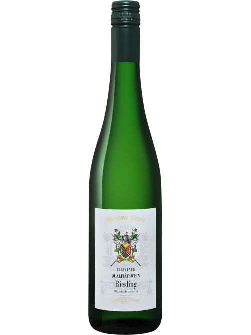 Вино Weinhaus Cannis Riesling белое полусухое, 0.75л