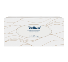 Салфетки бумажные Tellus Premium F1 косметические для лица ультрамягкие, 100шт