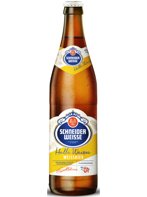 Пиво Schneider Weisse Hefeweissbier Naturtrub Эль светлое, 0.5л