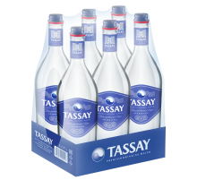 Вода Tassay минеральная газированная стекло, 750мл x 6 шт