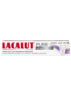 Зубная паста Lacalut Pure White, 75мл