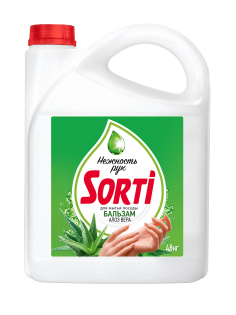 Средство для мытья посуды Sorti Бальзам Алоэ Вера, 4.8кг