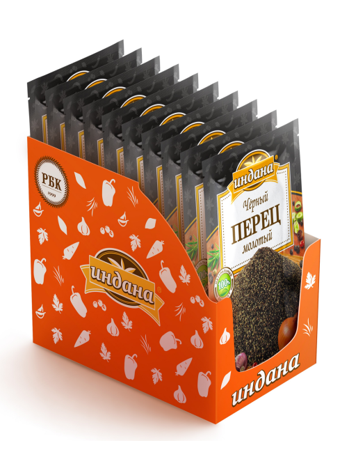 Перец черный Индана молотый, 15г
