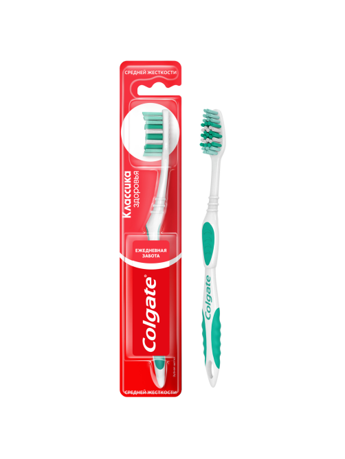 Зубная щетка Colgate Классика Здоровья средней жесткости, фиолетовая
