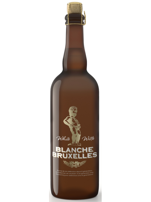 Пивной напиток Blanche Bruxelles Эль светлый, 0.75л