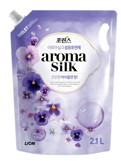 Кондиционер для белья Lion Aroma Silk с ароматом Фиалки, 2.1л