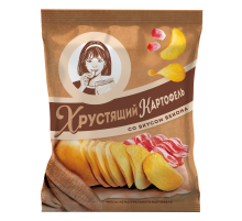 Чипсы Хрустящий картофель в ломтиках Бекон, 40г