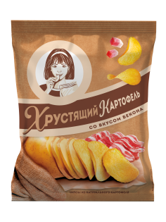 Чипсы Хрустящий картофель в ломтиках Бекон, 40г