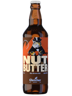 Пивной напиток Gletcher Nut Butter Эль темное, 0.5л