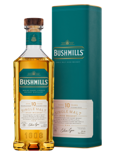 Виски Bushmills Single Malt 10 лет в подарочной упаковке, 0.7л