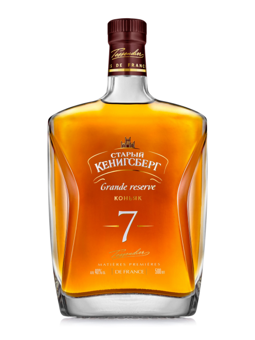 Коньяк Старый Кенигсберг Grande Reserve КВ семилетний в подарочной упаковке, 0.5л