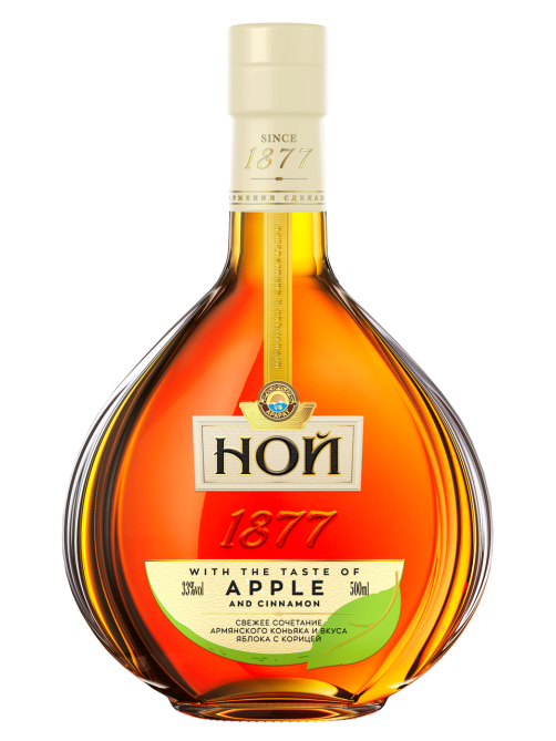Напиток спиртной Ной яблоко-корица, 0.5л