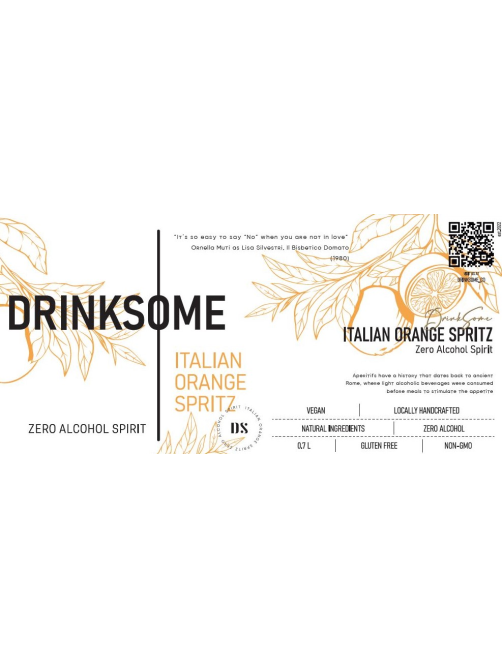 Напиток безалкогольный Drinksome Italian Orange Spritz Италиан Сприц негазированный, 0.7л