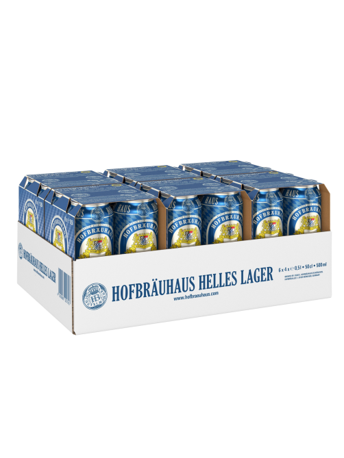 Пиво Hofbrauhaus Helles Lager светлое, 0.5л
