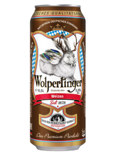Пивной напиток Wolpertinger Weizen Эль светлый, 0.5л