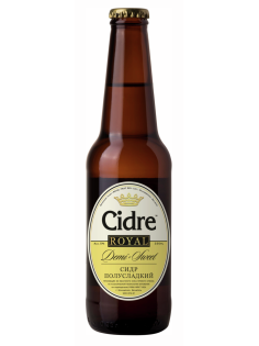 Сидр Cidre Royal яблочный полусладкий, 0.33л