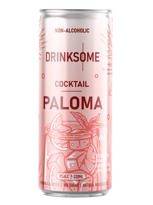 Напиток безалкогольный Drinksome Cocktail Paloma Коктейль Палома газированный, 330мл