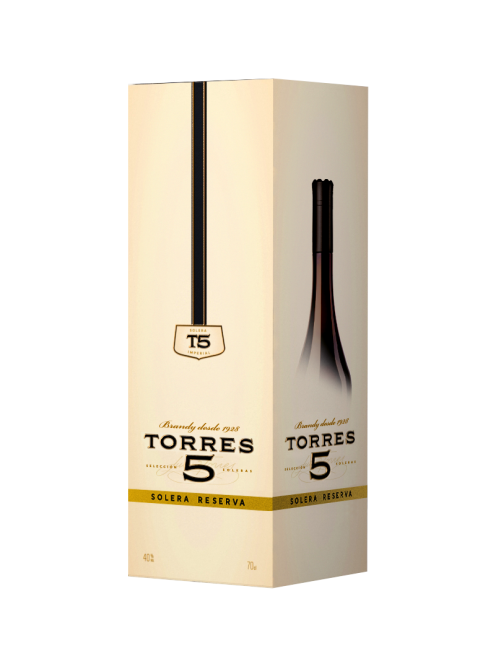 Бренди Torres 5 Solera Reserva в подарочной упаковке, 0.7л
