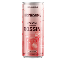 Напиток безалкогольный Drinksome Cocktail Rossini Коктейль Россини газированный, 330мл